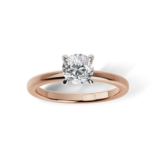 altr-lab-grown-diamond-round-solitaire-rose-gold-diamond-engagement-ring-zsr33-100hd-j-front image number 0