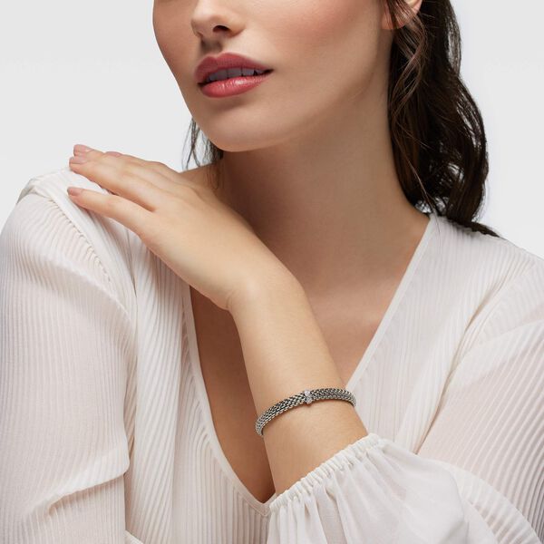 Bracelet Vendome Flex'it en or blanc avec pav&eacute; de diamants