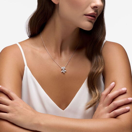 Diamond Snow Angel Pendant, Large image number 1