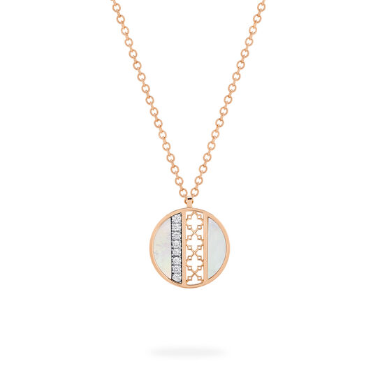 Birks Dare to Dream Mother-of-Pearl and Diamond Circle Pendant Front image number 0