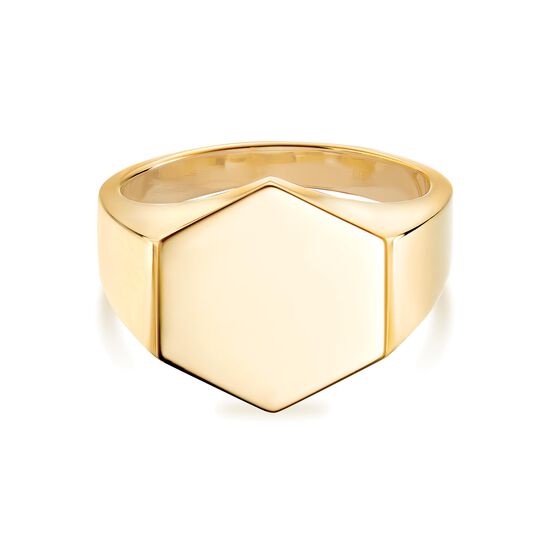 Bijoux Birks Bee Chic Yellow Gold Signet Ring image number 0