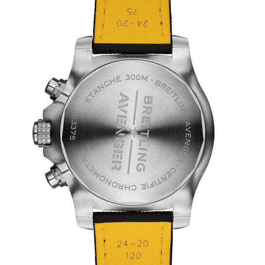 Super Avenger Chronograph 48 Steel - Black Folding Clasp image number 1