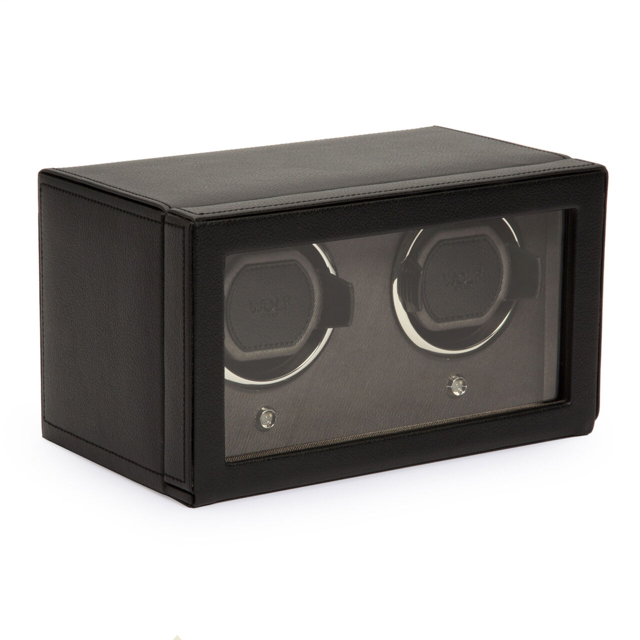 WOLF Cubs Black 2 Piece Watch Winder with Cover - Angle image number 1