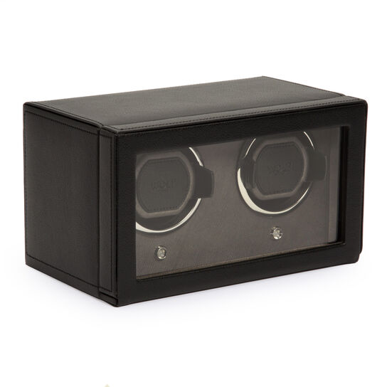 WOLF Cubs Black 2 Piece Watch Winder with Cover - Angle image number 1
