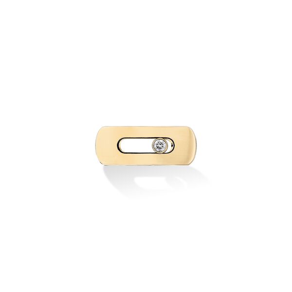 Bracelet My Move de cuir avec motif en or jaune et diamant