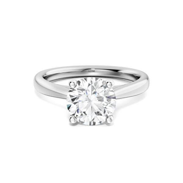 Round Solitaire Diamond Engagement Ring