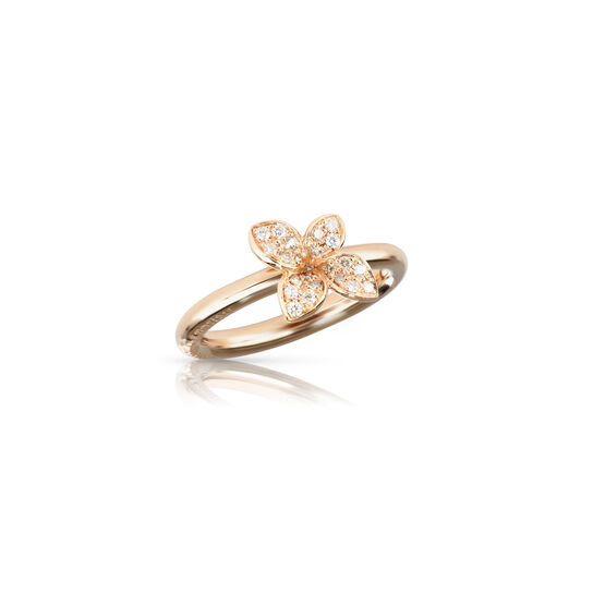 Pasquale Bruni Petit Garden Micro Rose Gold and Diamond Pav&eacute; Ring 16801R image number 0