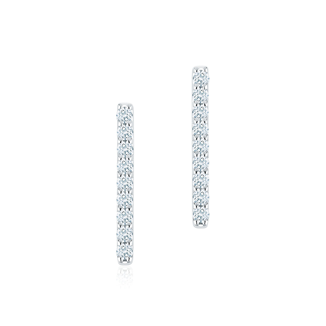 bijoux birks rosee du matin diamond bar earrings image number 0