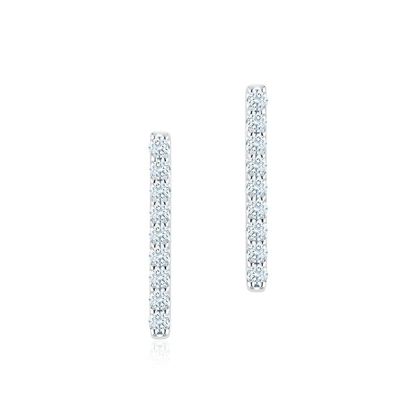 Diamond Bar Earrings