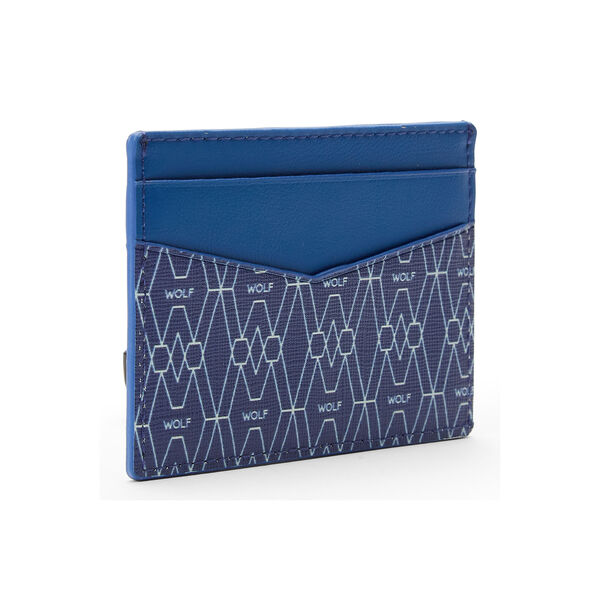 Porte-cartes Signature 5 cartes bleu