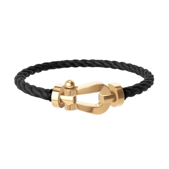 Force 10 Large Yellow Gold Cable Bracelet image number 0
