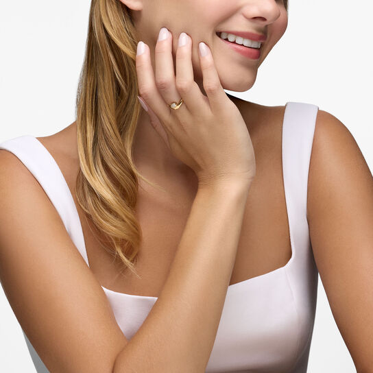 Birks Essentials Bague en or jaune avec diamant image number 1