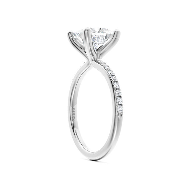 Princess-Cut Solitaire Diamond Engagement Ring in Platinum