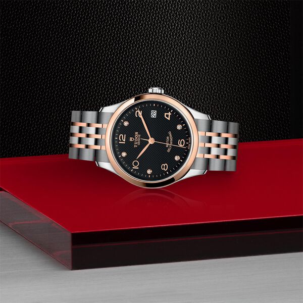 1926 36 mm automatique en or rose, acier inoxydable et diamants