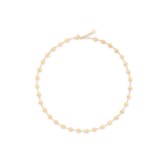 Africa Yellow Gold Bead Necklace image number 0
