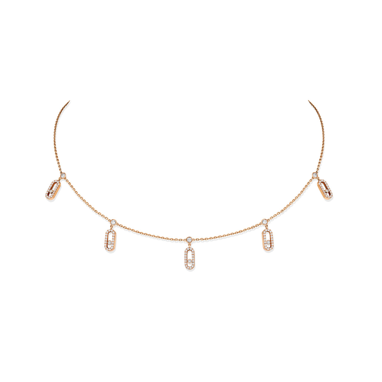 Messika Paris - Move Uno Rose Gold and Diamond Pavé Choker 12150-PG image number 0