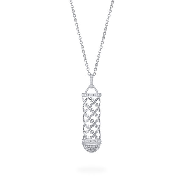 White Gold Message Pendant