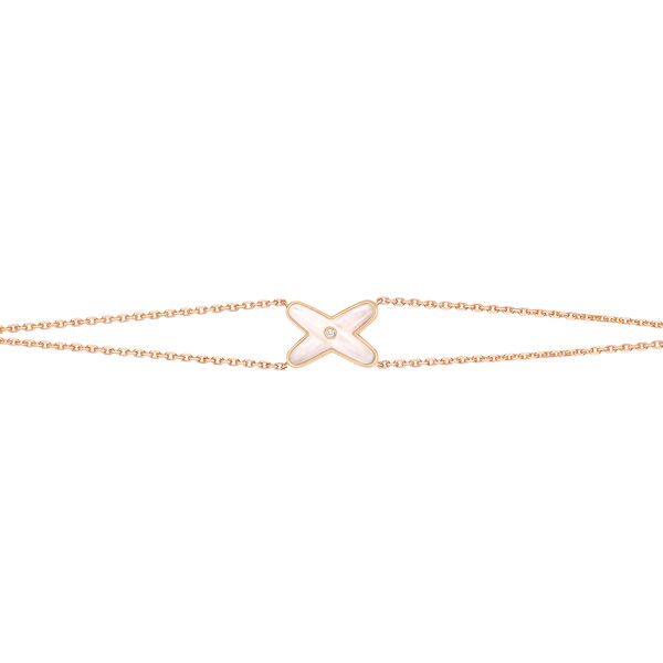 Jeux de Liens Rose Gold Mother-Of-Pearl Diamond Bracelet