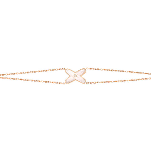 Jeux De Liens Rose Gold, Mother-of-Pearl and Diamond Bracelet