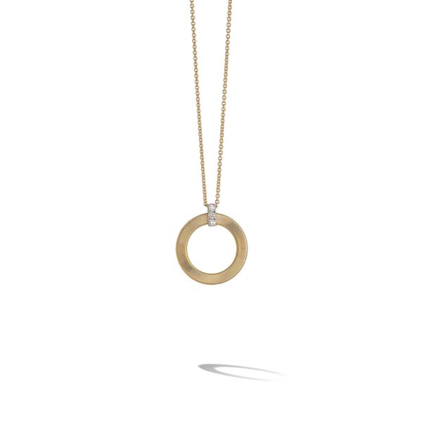 Masai White and Yellow Gold Diamond Necklace