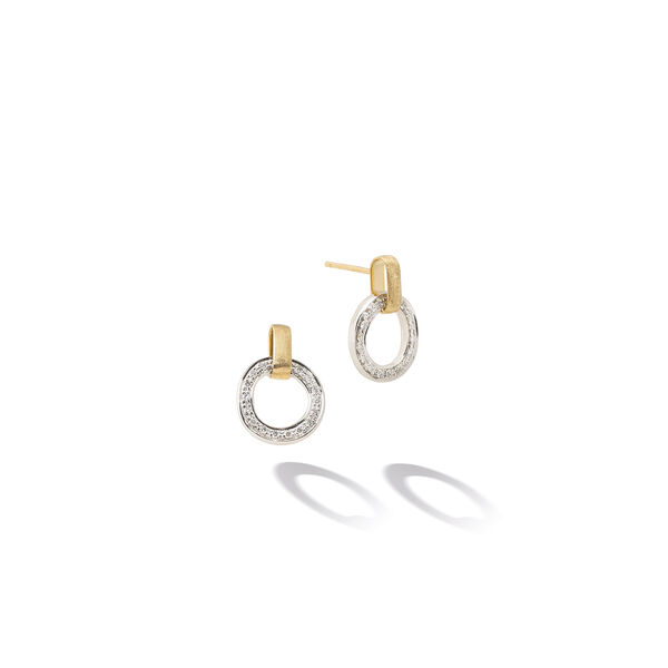 Jaipur Yellow Gold and Diamond Earrings