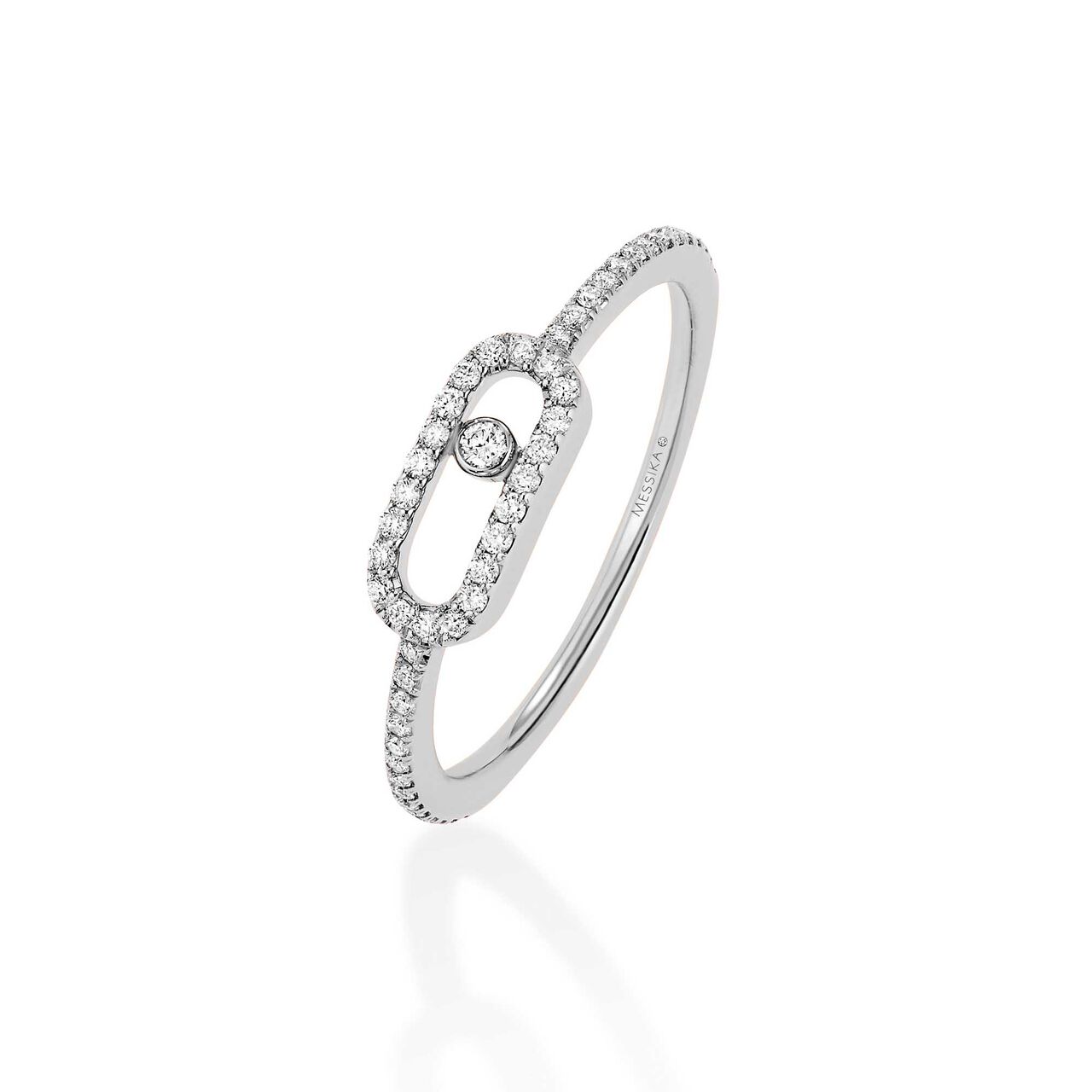 Messika Move Uno White Gold Diamond Pavé Ring 5630 WG image number 0