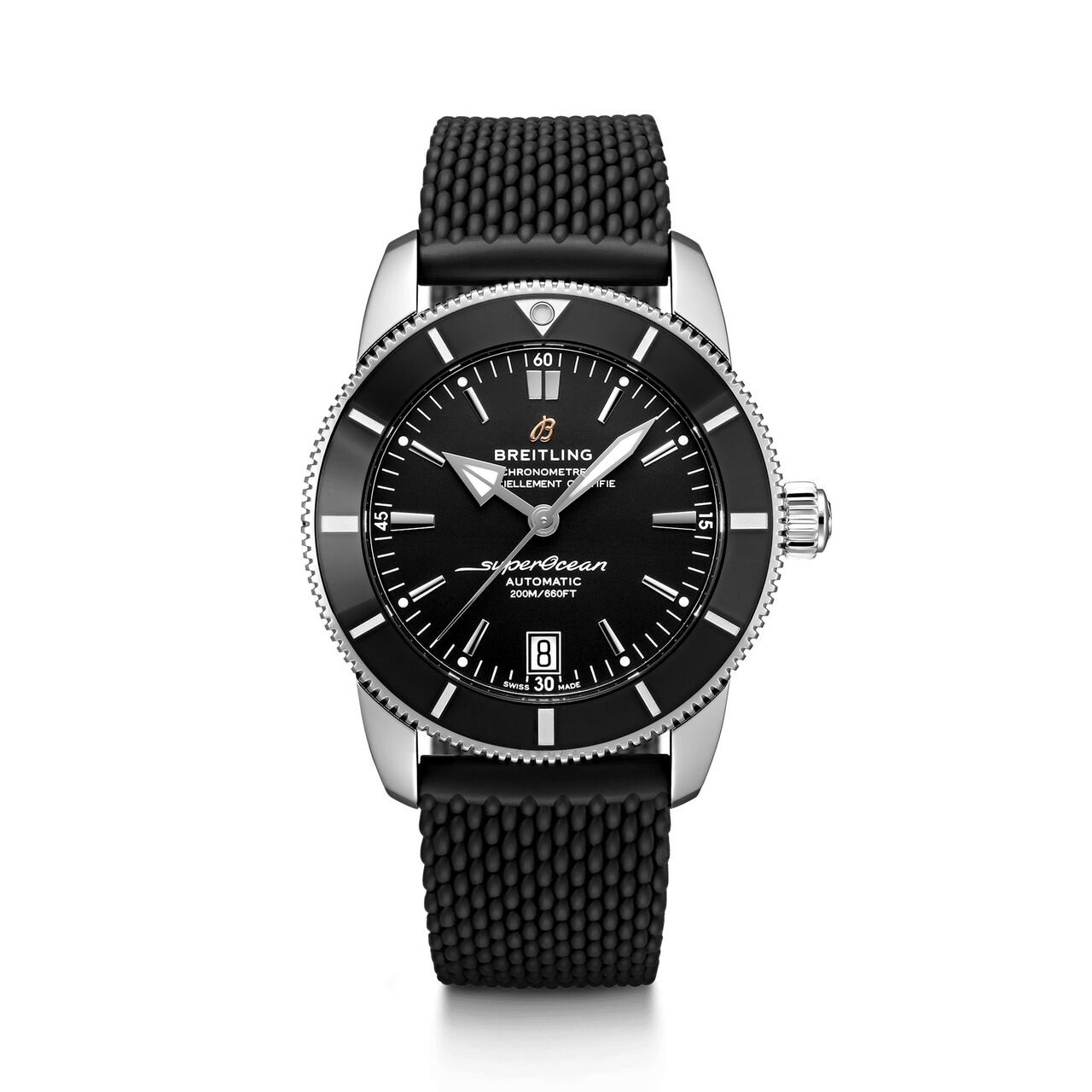 breitling superocean heritage b20 automatic 42 steel rubber strap folding clasp ab2010121b1s1 image number 0