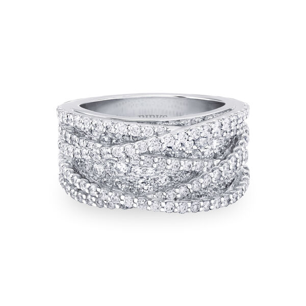 Diamond and White Gold Ring, Large