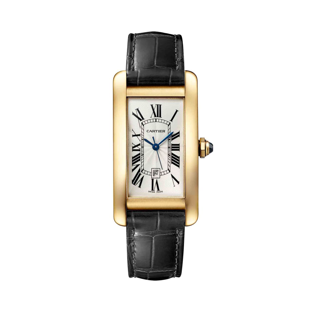 cartier tank americaine medium automatic 41 22 yellow gold wgta0040 front image number 0