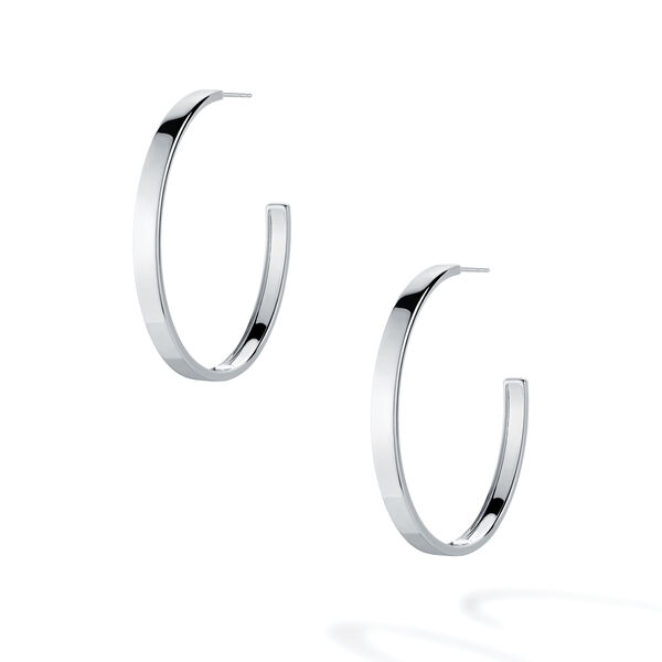 50MM Bold Sterling Silver Hoop Earrings