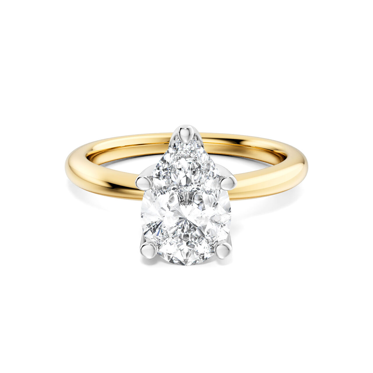 Birks North Star Pear-Cut Solitaire Diamond Engagement Ring in Yellow Gold image number 0