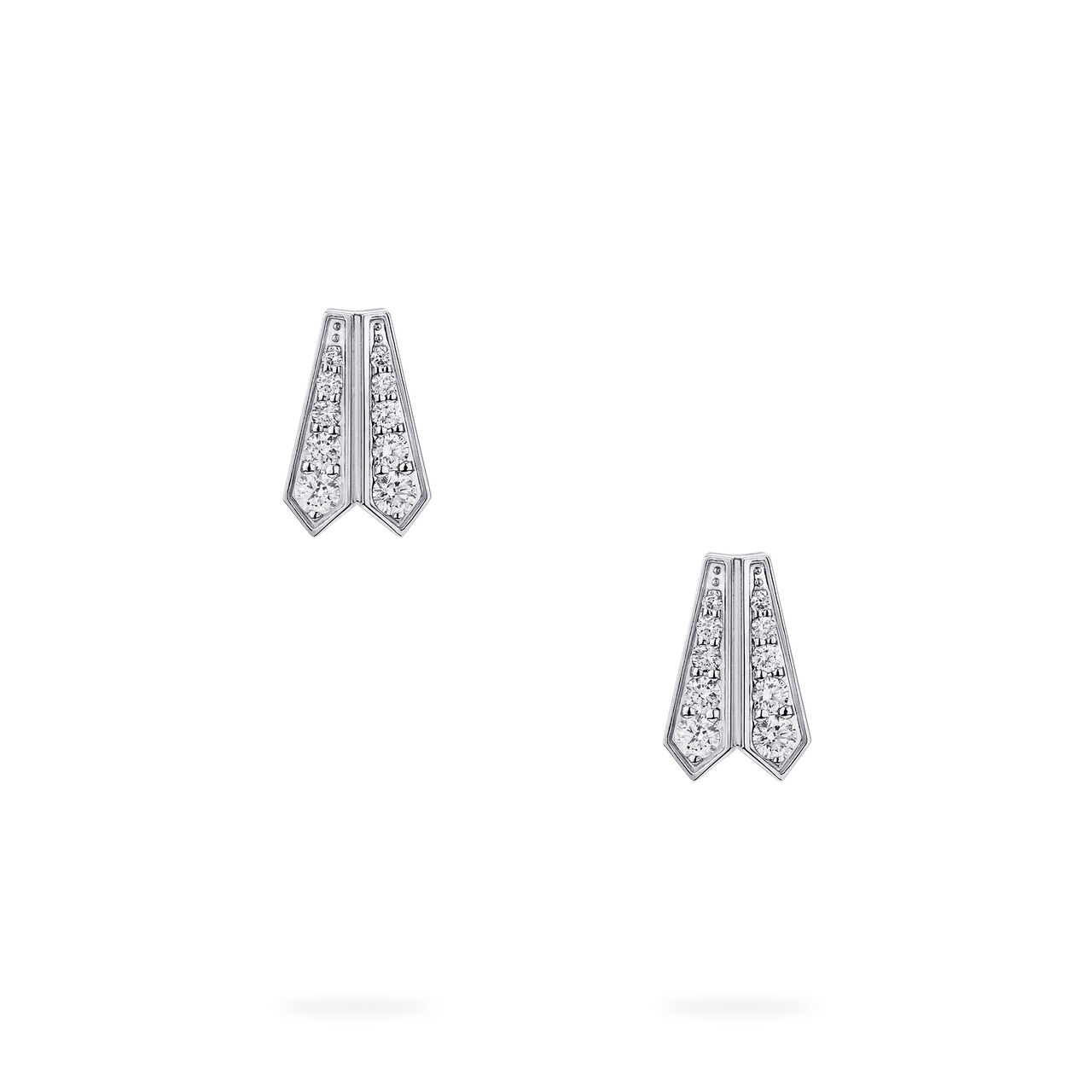 Birks Beekeeper boucles d&rsquo;oreilles en diamants et or blanc image number 2
