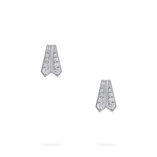 Birks Beekeeper boucles d&rsquo;oreilles en diamants et or blanc image number 2