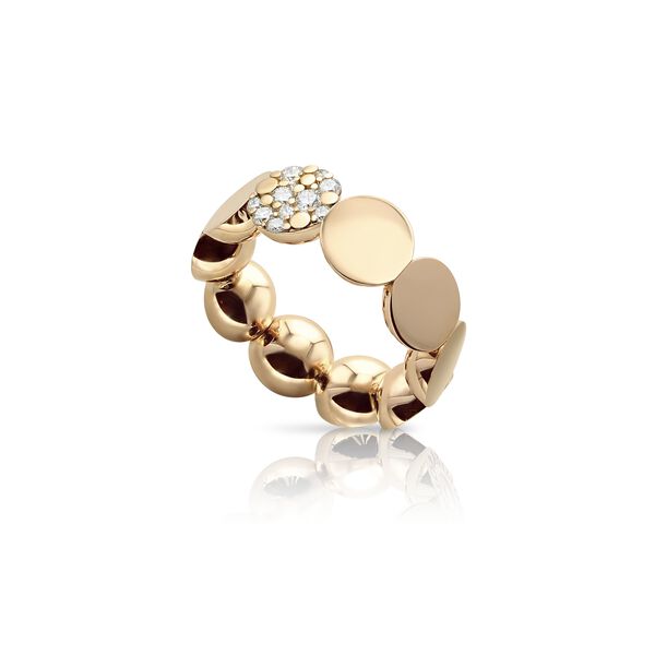 Bague Luce en or rose avec diamants