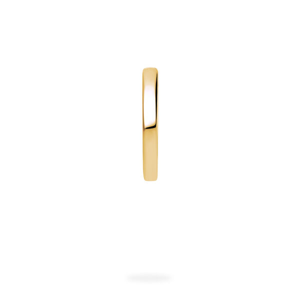 Boucle d&rsquo;oreille anneau simple pour homme en or jaune