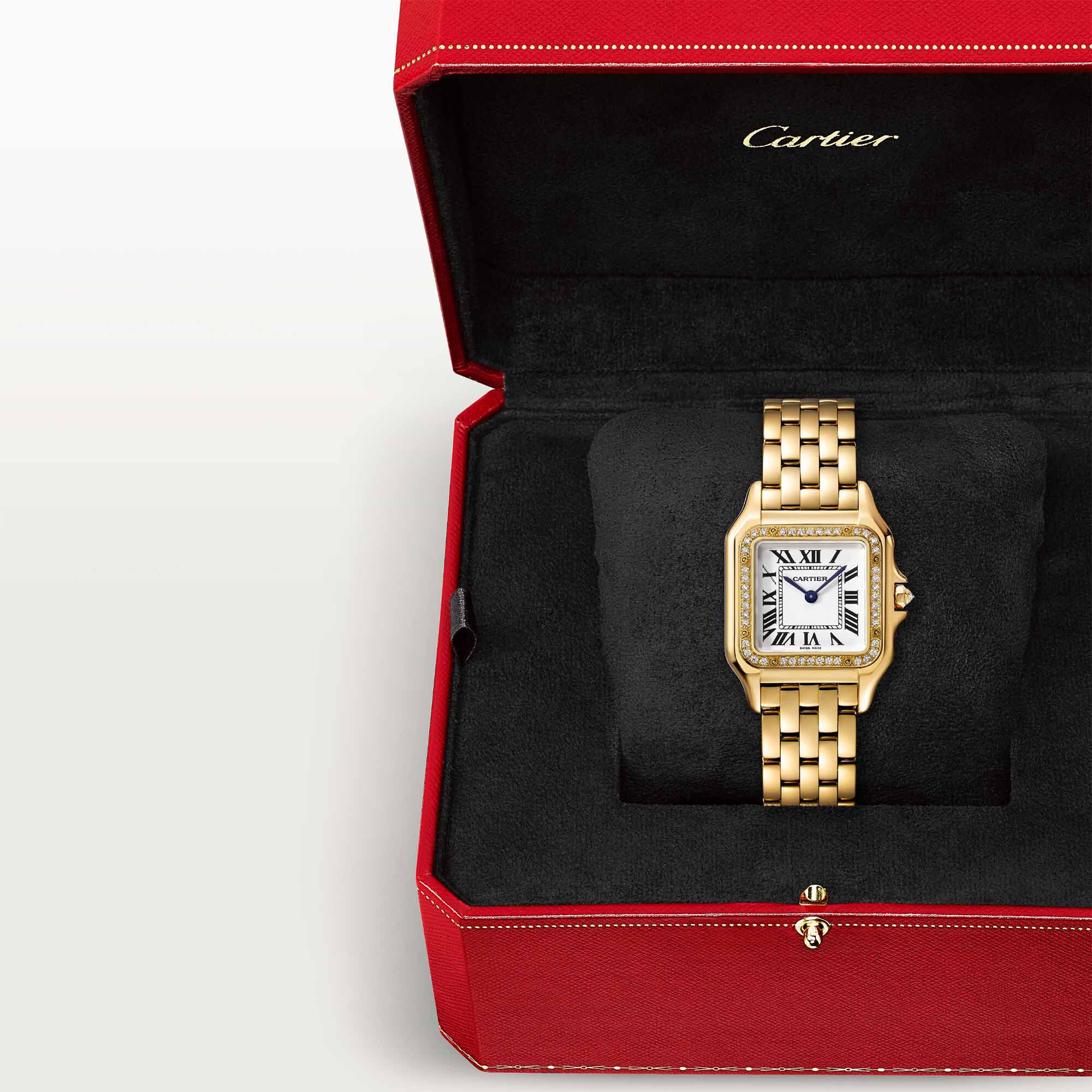 Panthère de Cartier Medium Quartz 27 x 36 mm Yellow Gold and Diamond
