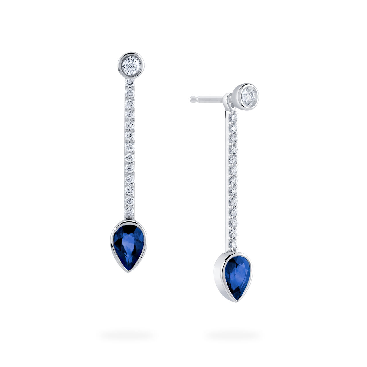 Splash Boucles d'oreilles Versatiles en Diamant et Saphire image number 0