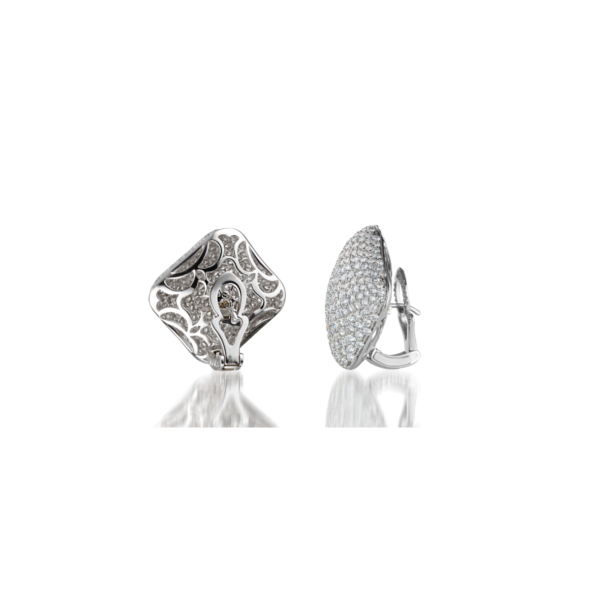 Button Pavé Earring
