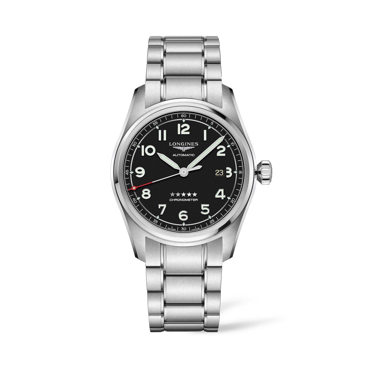 maison birks longines longines spirit automatic steel 42mm l38114539 image number 0