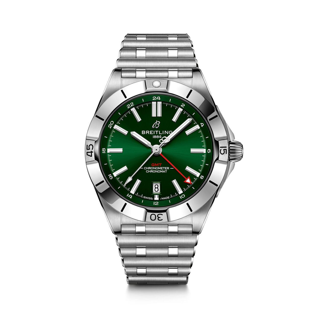 Breitling Chronomat Automatic GMT 40 Steel Green A32398101L1A1 Front image number 0