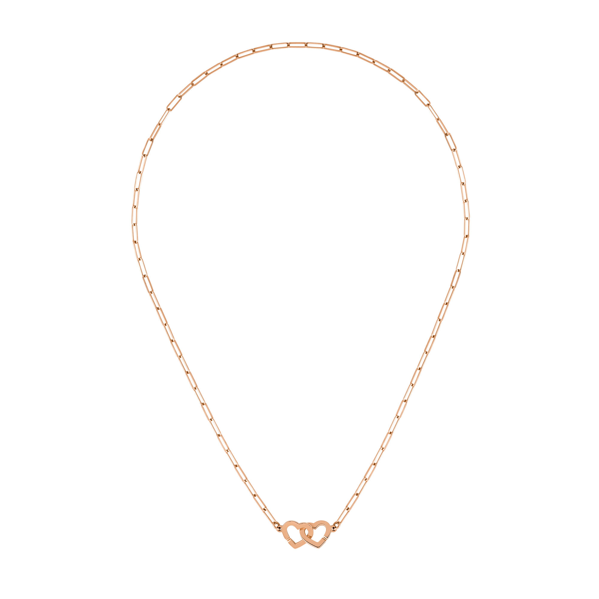 Double Coeurs R9 Rose Gold Necklace Dinh Van 645205