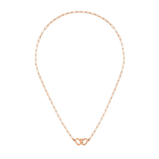 maison birks dinh van paris double coeur pink gold necklace 645205 full length image number 1