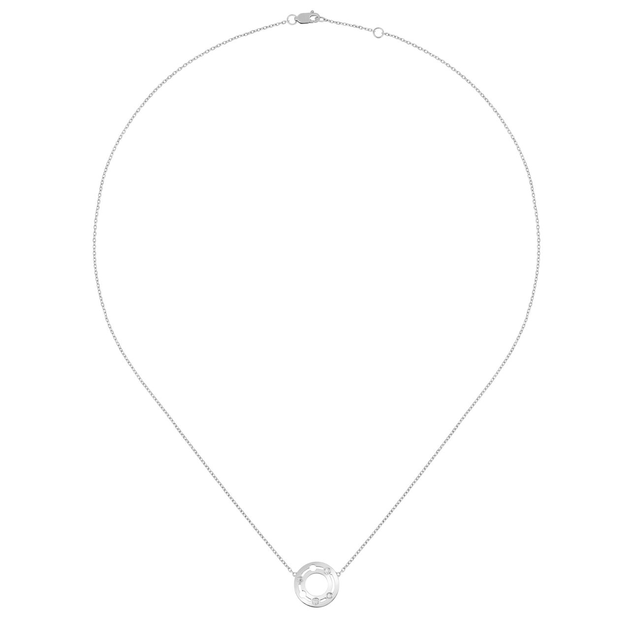 maison birks dinh van paris pulse white gold diamonds necklace 628412 full lenght image number 2