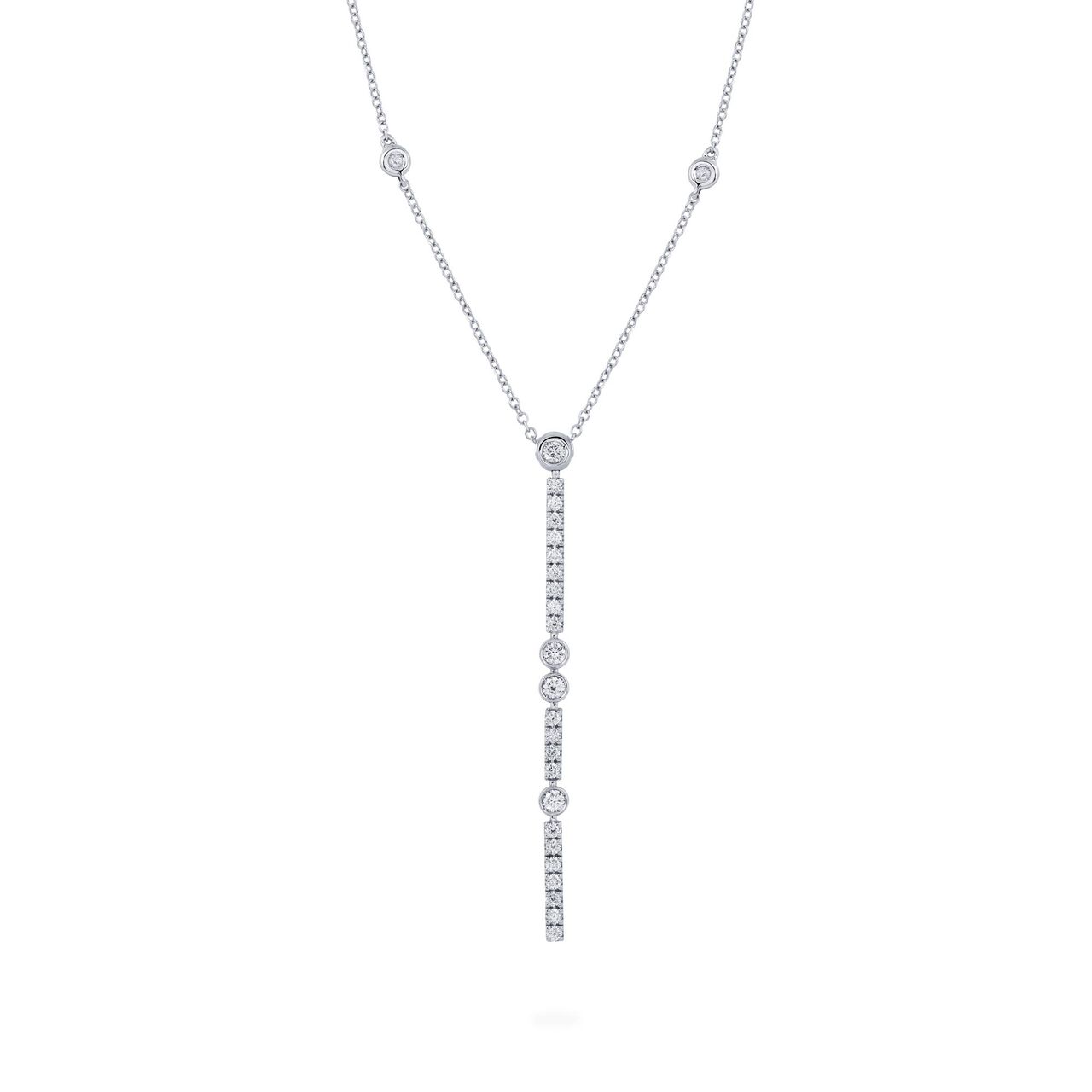 bijoux birks splash diamond drop necklace image number 0