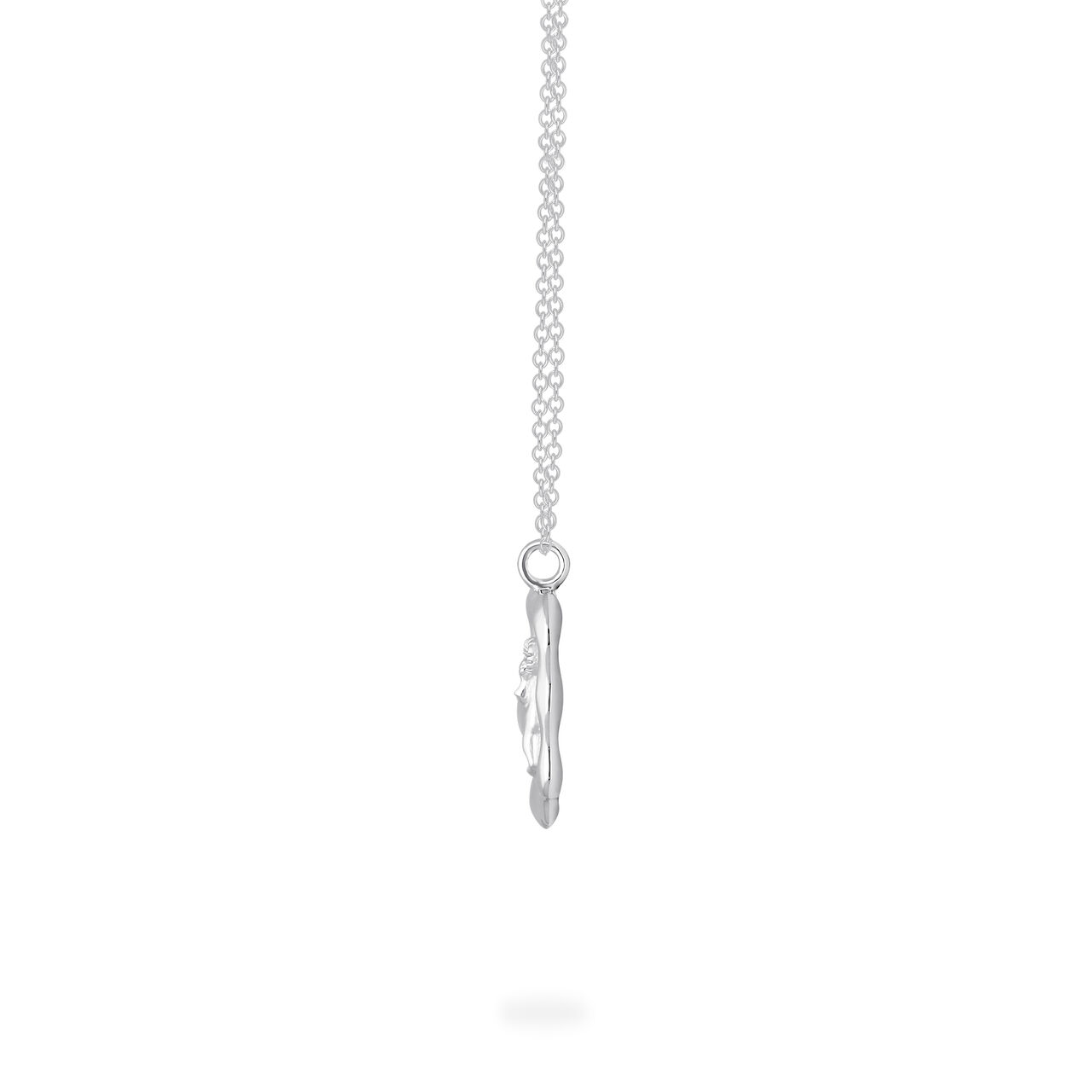 Aries Zodiac Sign Silver Pendant Side image number 2