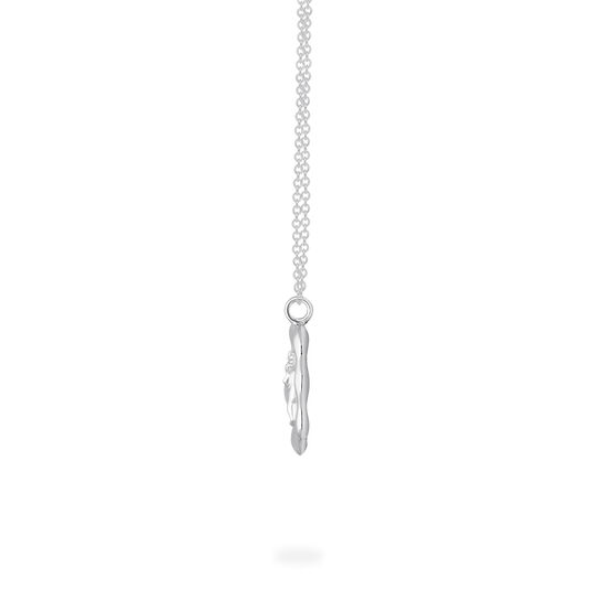 Aries Zodiac Sign Silver Pendant Side image number 2