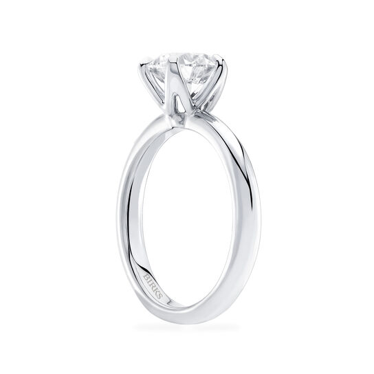 Birks North Star Bague de fiançailles à diamant solitaire rond image number 4