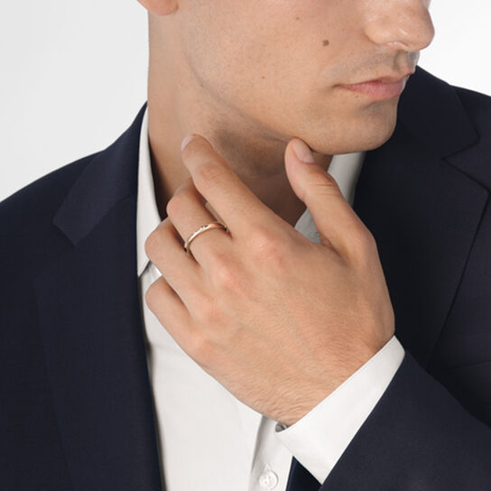 Les &Eacute;ternelles de Chaumet Rose Gold and Diamond Wedding Band image number 1