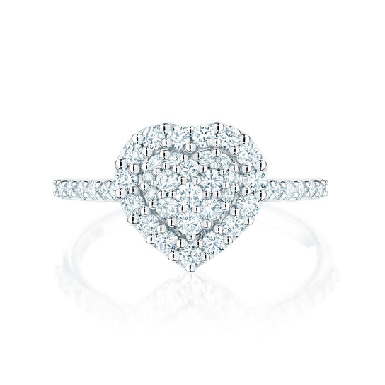 Birks Starry Night Bague en forme de cÅ“ur avec diamants