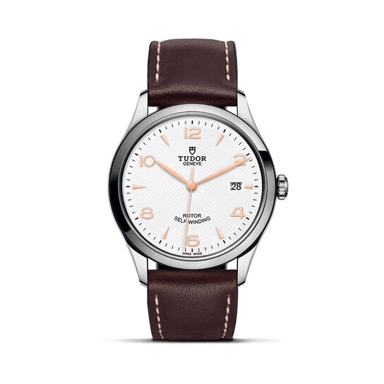 Tudor 1926 39Mm Steel Case Light - Coloured Dial Brown Leather Strap image number 0